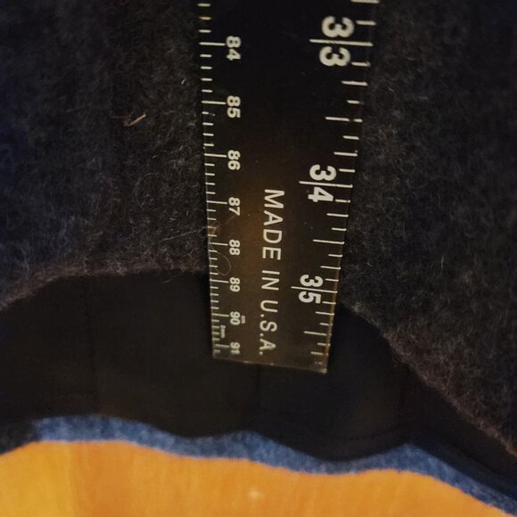 Women's Medium Worthington Gray Wool W/ Velvet Lined Hood Button Close Coat Cape - Picture 9 of 10